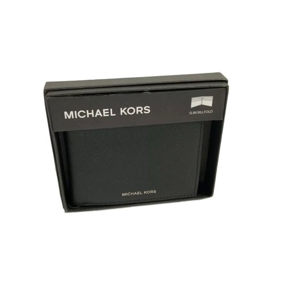 Michael Kors Andy Leather Slim Bifold Wallet